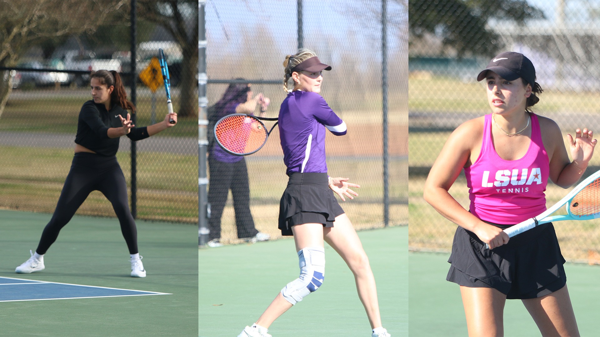 (L to R) Nahia Echaide, Lucie Ivanova, Isabella Stuurman