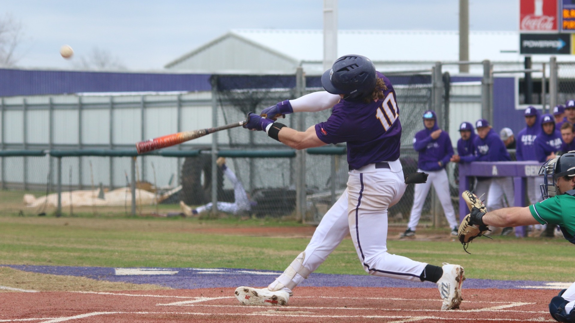 Dalton Wilson crushes a pitch during a game