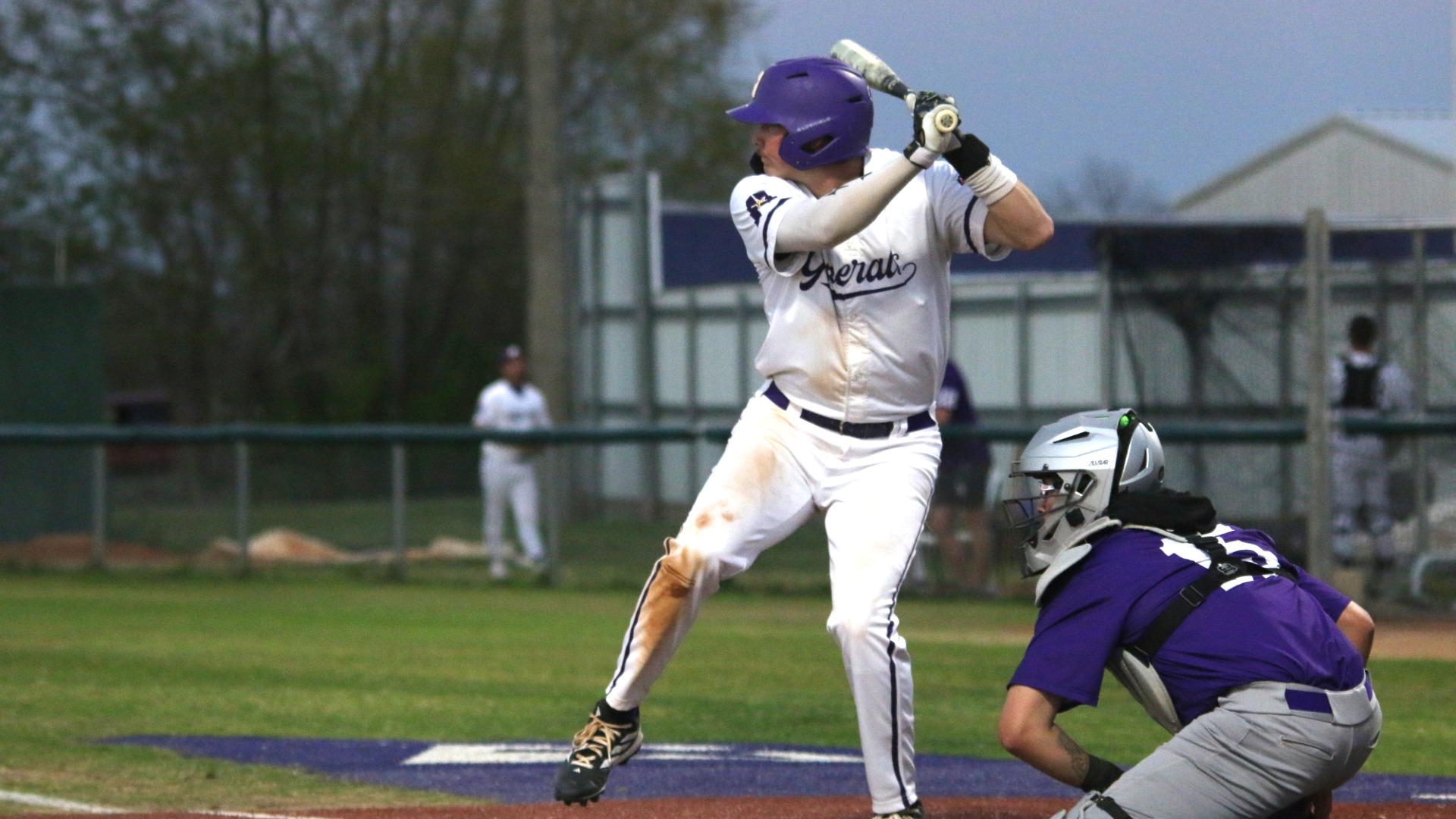 Brett Batteford strides and loads during an at-bat