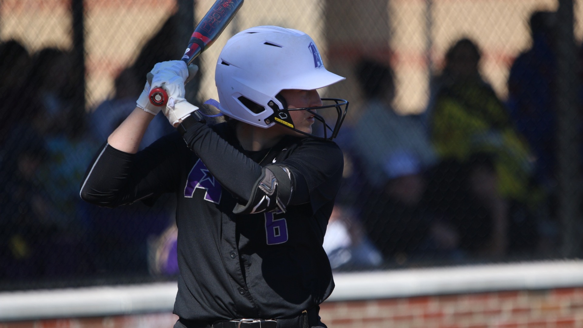 Lainee Bailey stands inthe box during an at bat in the Generals Showdown