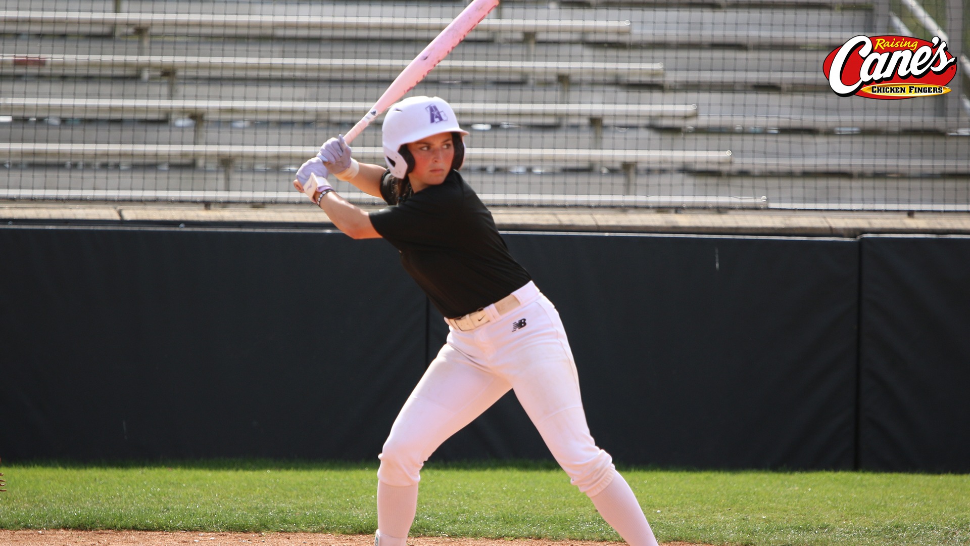 Livie Thibodeaux prepares to swing during an intrasquad scrimmage