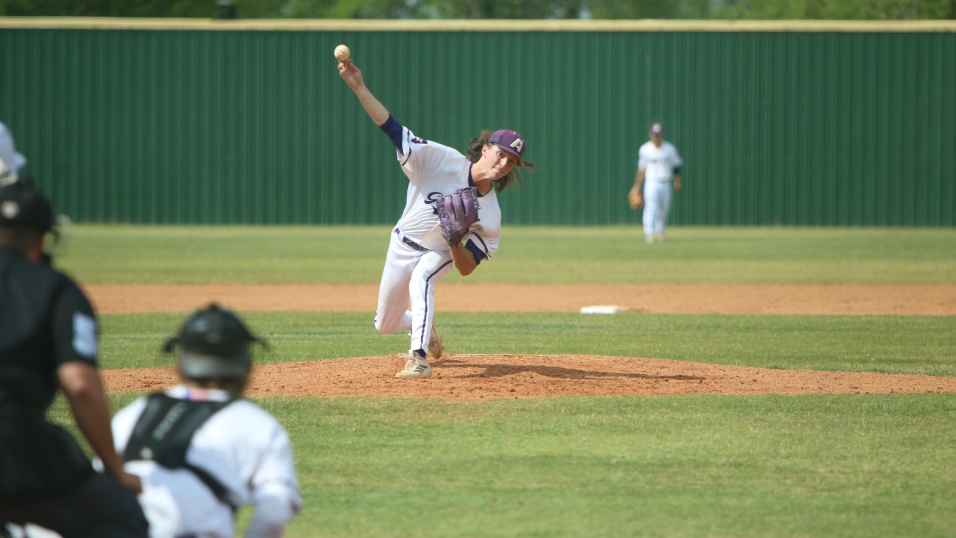 Carter Fabre delivers a pitch during a game