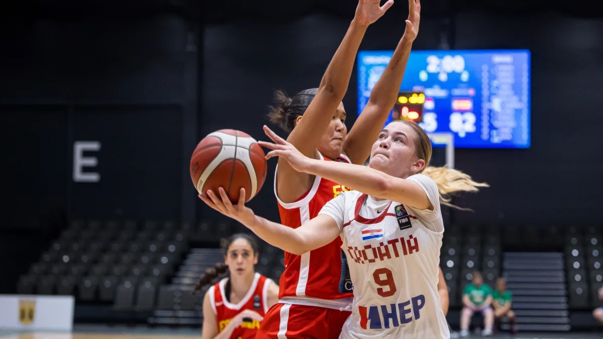 Tonka Jaksic goes in for a bucket in the paint during the FIBA Women's Eurobasket 2026