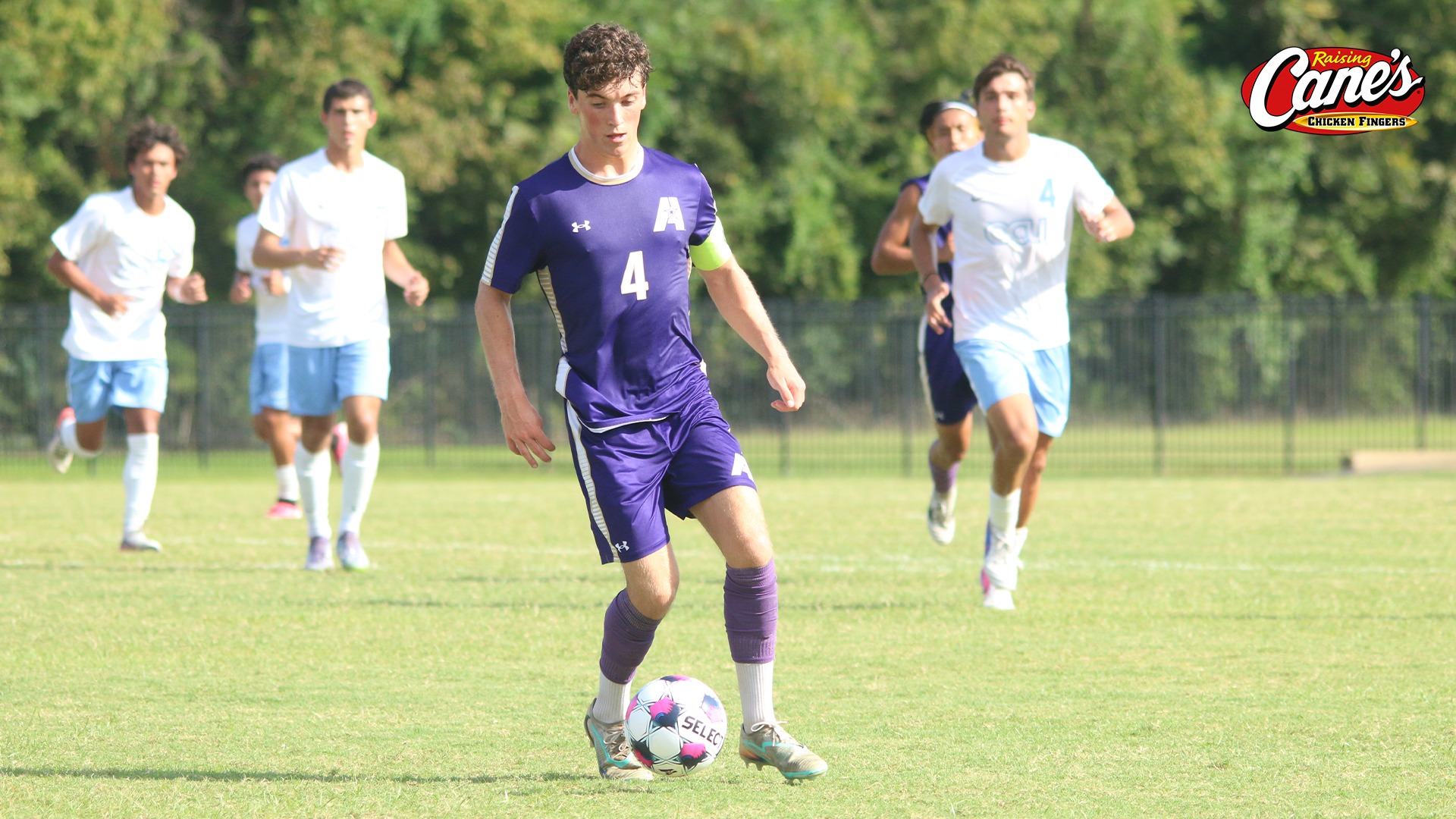 Shay Meagher collects and dribbles during a match