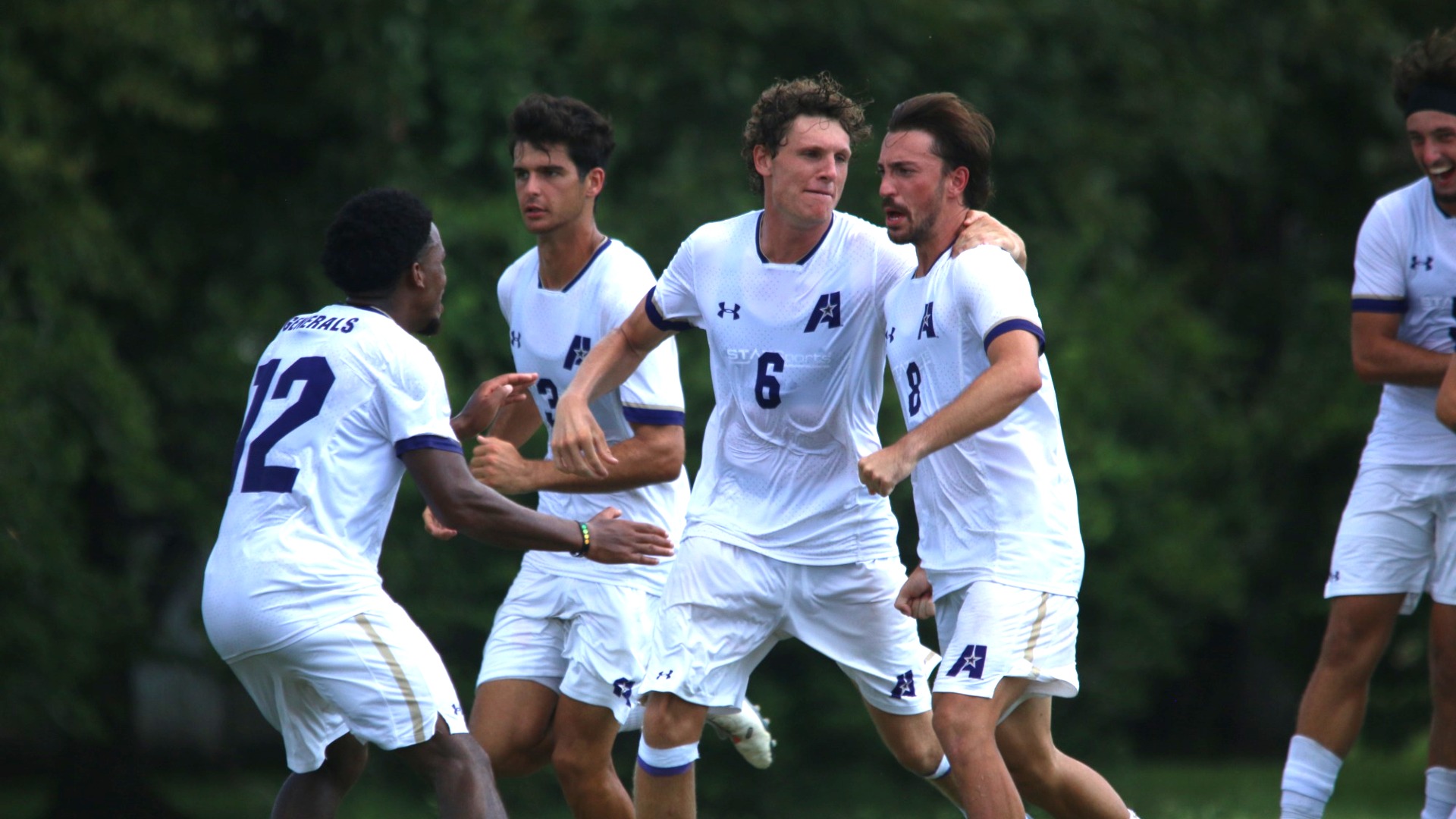 Javier Hernandez celebrates after scoring against MACU