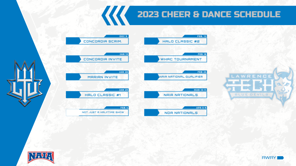 Cheer_Dance Schedule