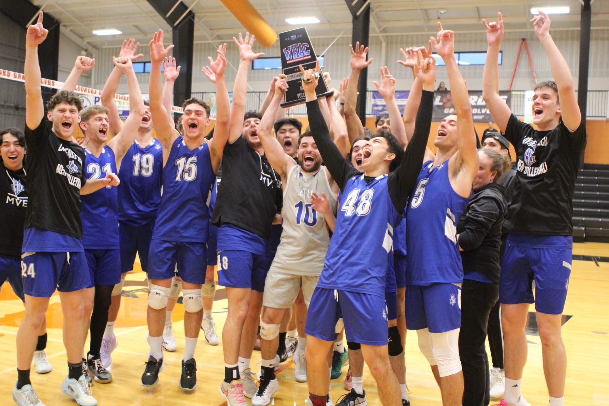 Men's Volleyball Comes From Behind to Capture WHAC Championship, First