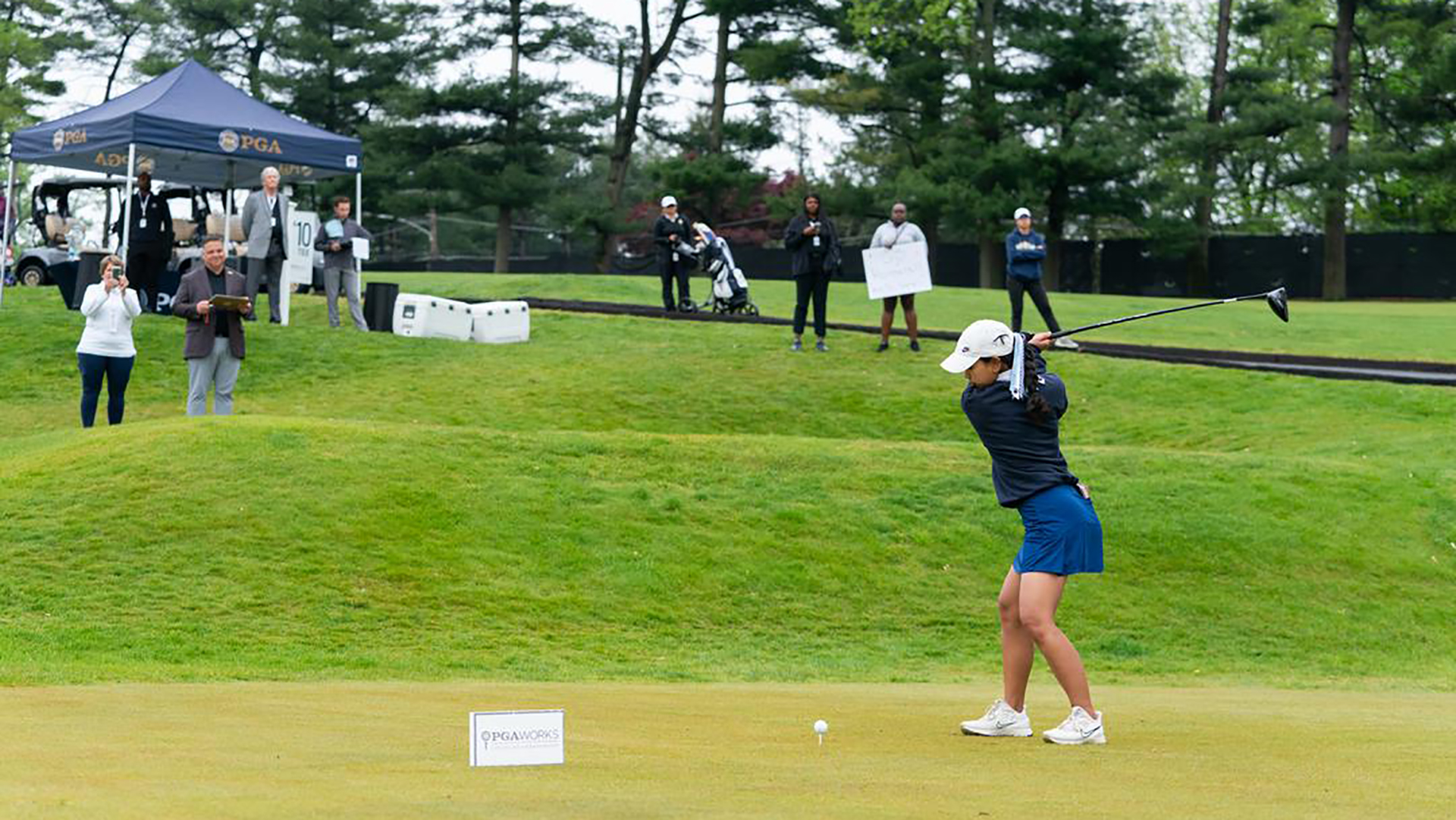 Marsya Nazri Playing in the 2022 PGA WORKS Championship