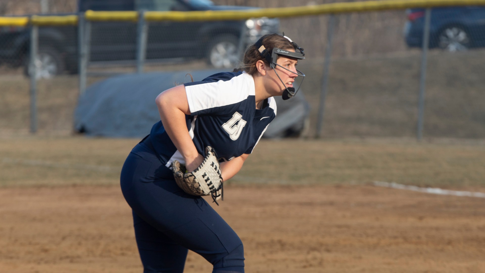 Mallorey Rogers Winds Up for a Pitch