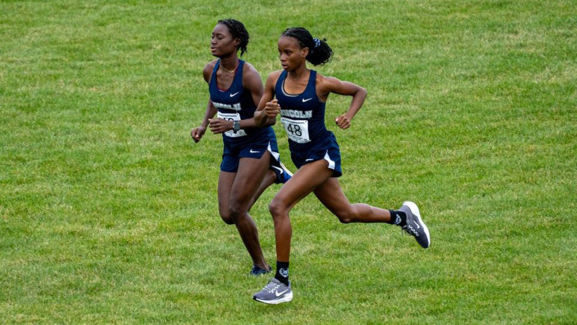 Lincoln Cross Country Runners Race at the 2025 GLVC Championship