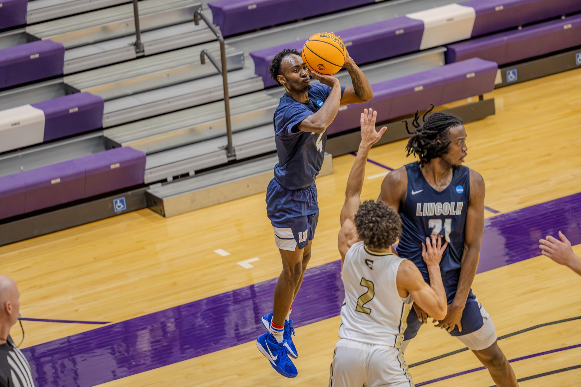 Tyler Chapman Pulls Up For A Shot Against Emporia State at Avila University (Photo courtesy of Don Weast)