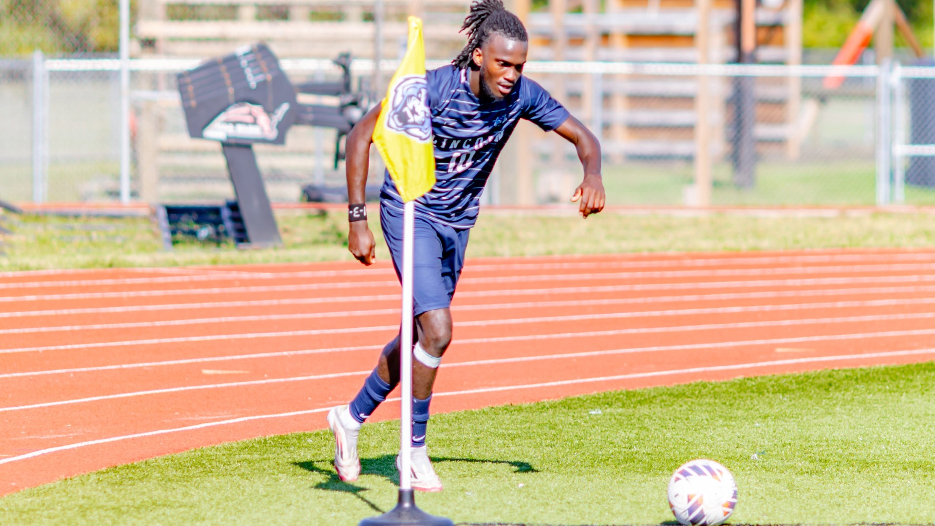 Kevon Maitland Performs a Corner Kick Against Indianapolis in 2025