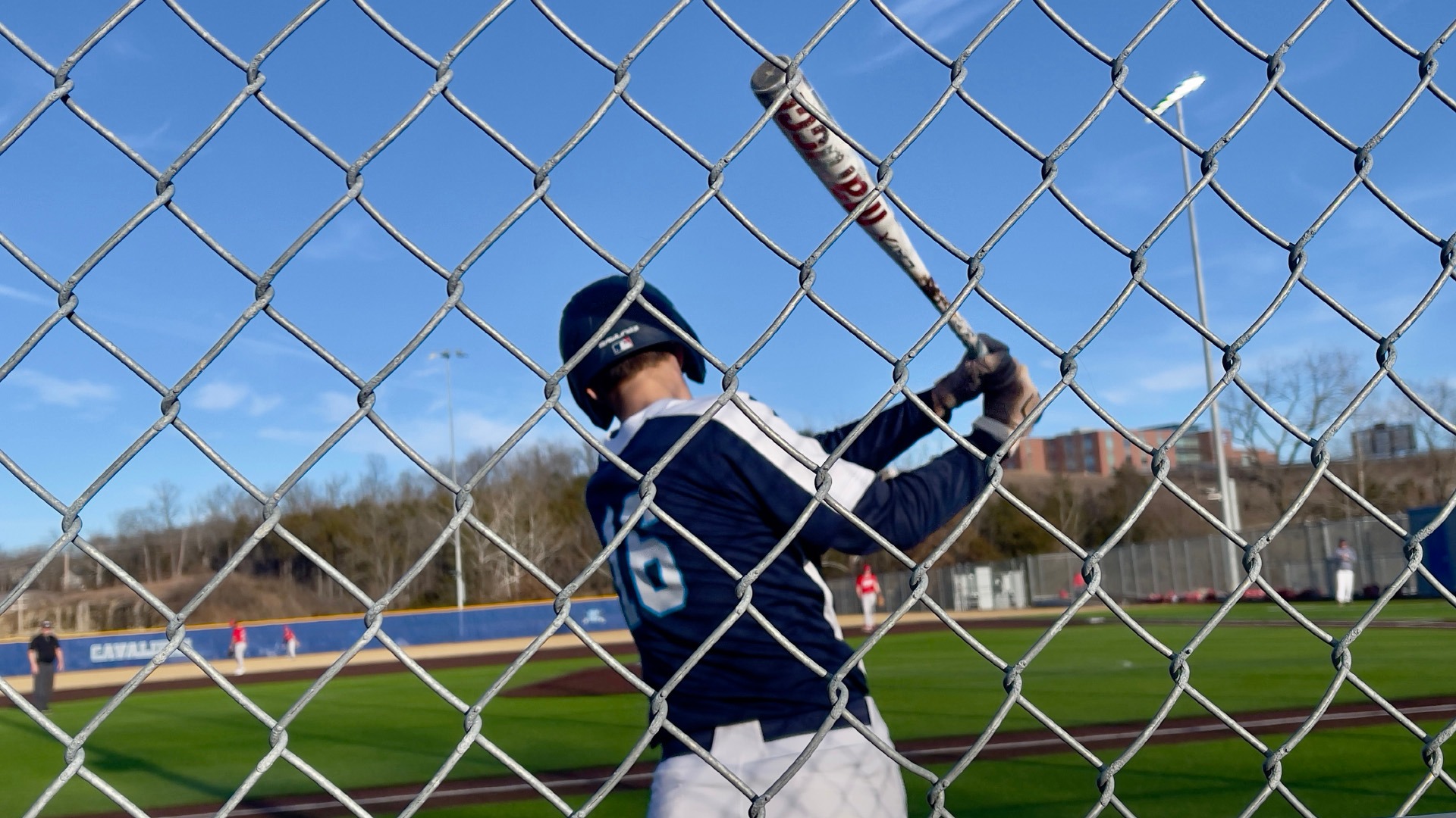 Ryan Lepper Takes a Practice Swing