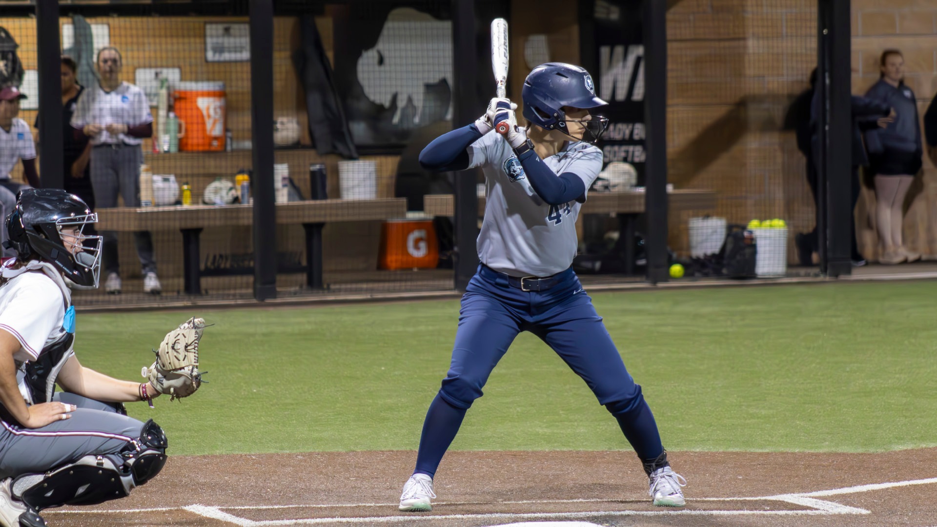 Jamilyn Bagby Bats at the 2025 West Texas A&M Invitational