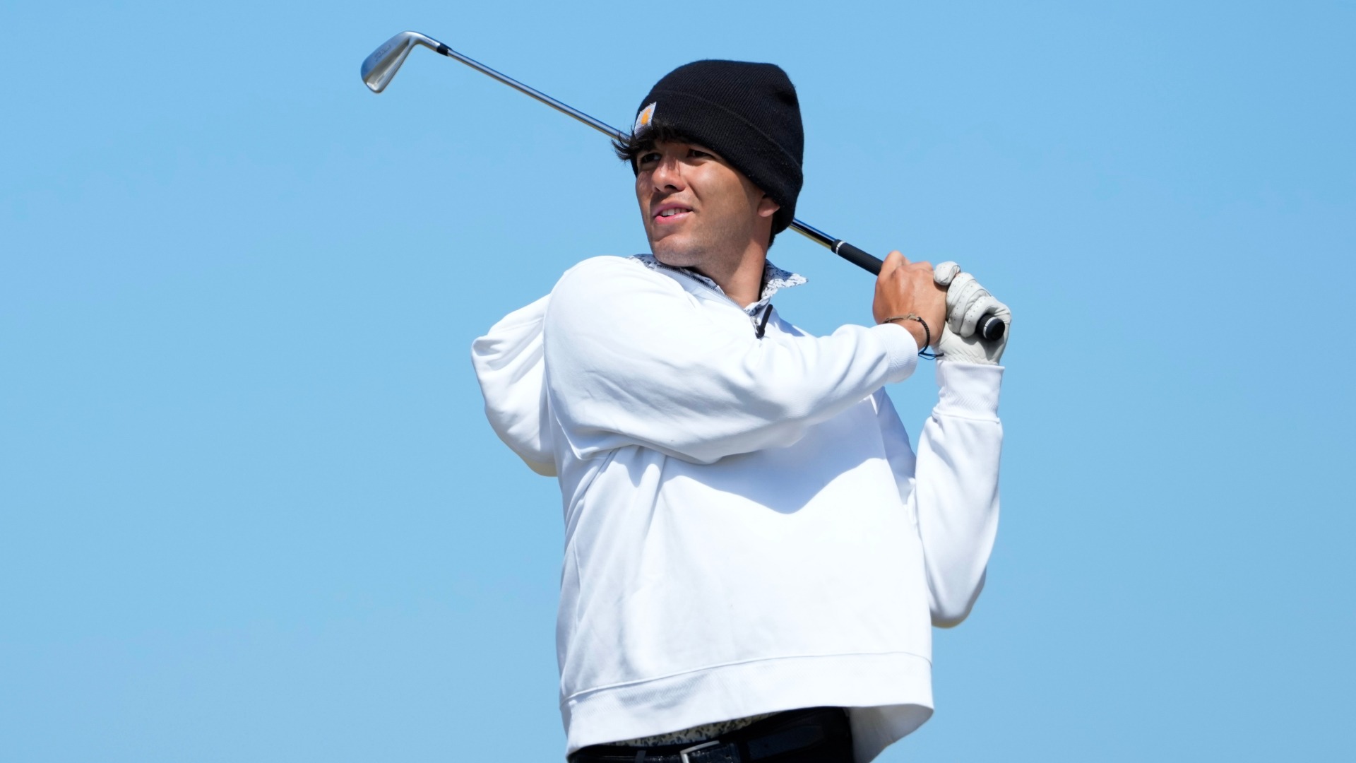 Alejandro Tovar Cardona Drives a Shot at the 2025 PGA WORKS Championship