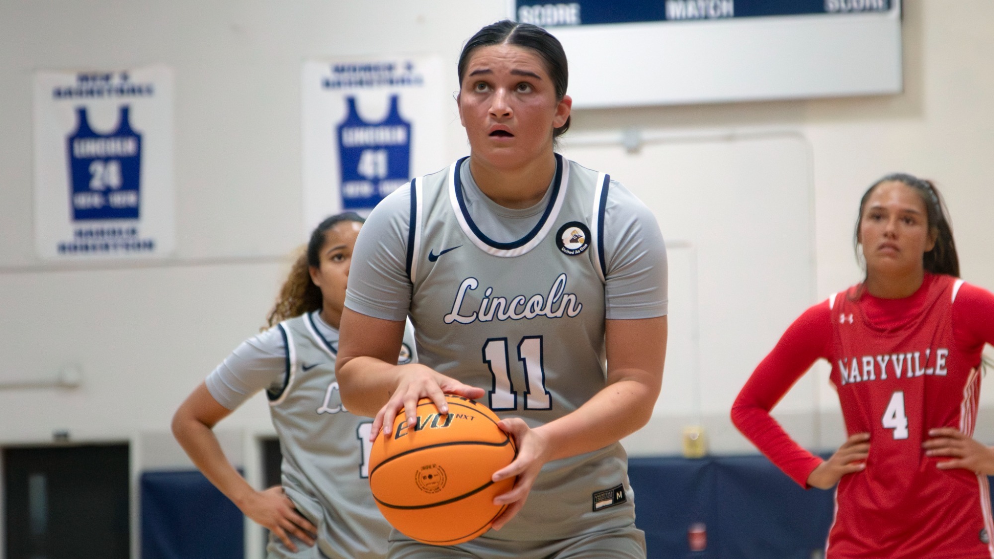 Bella Borgos Prepares to Shoot a Free Throw Against Maryville