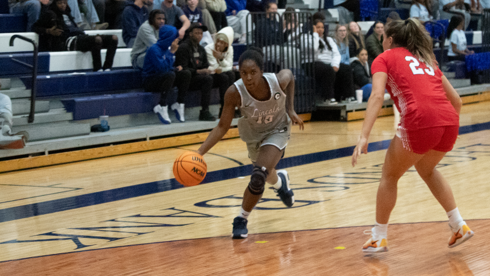 Kaleah Toran Drives Past a Maryville Defender