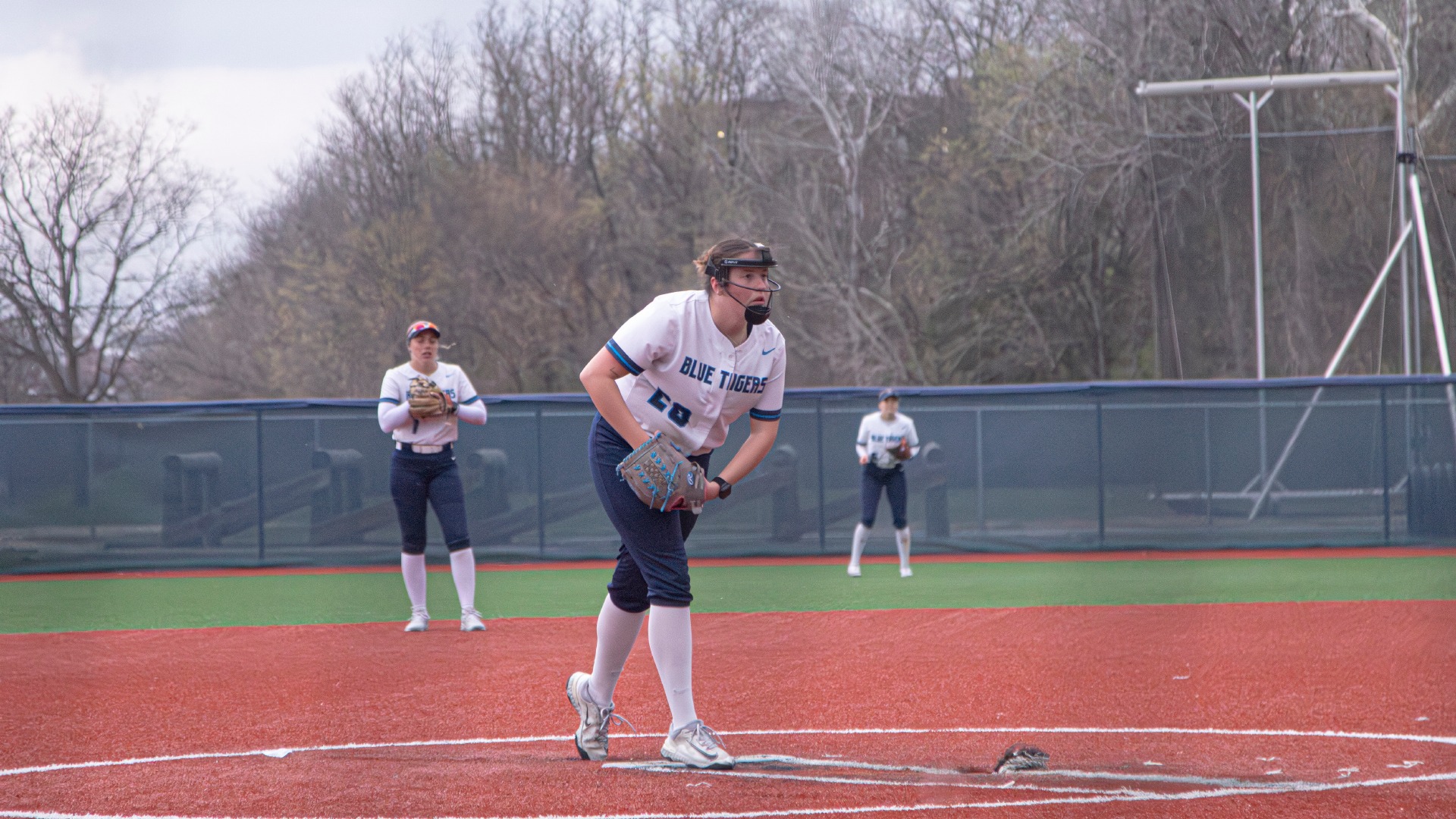 Abby Pulliam Pitches at Home During a 2026 Softball Game