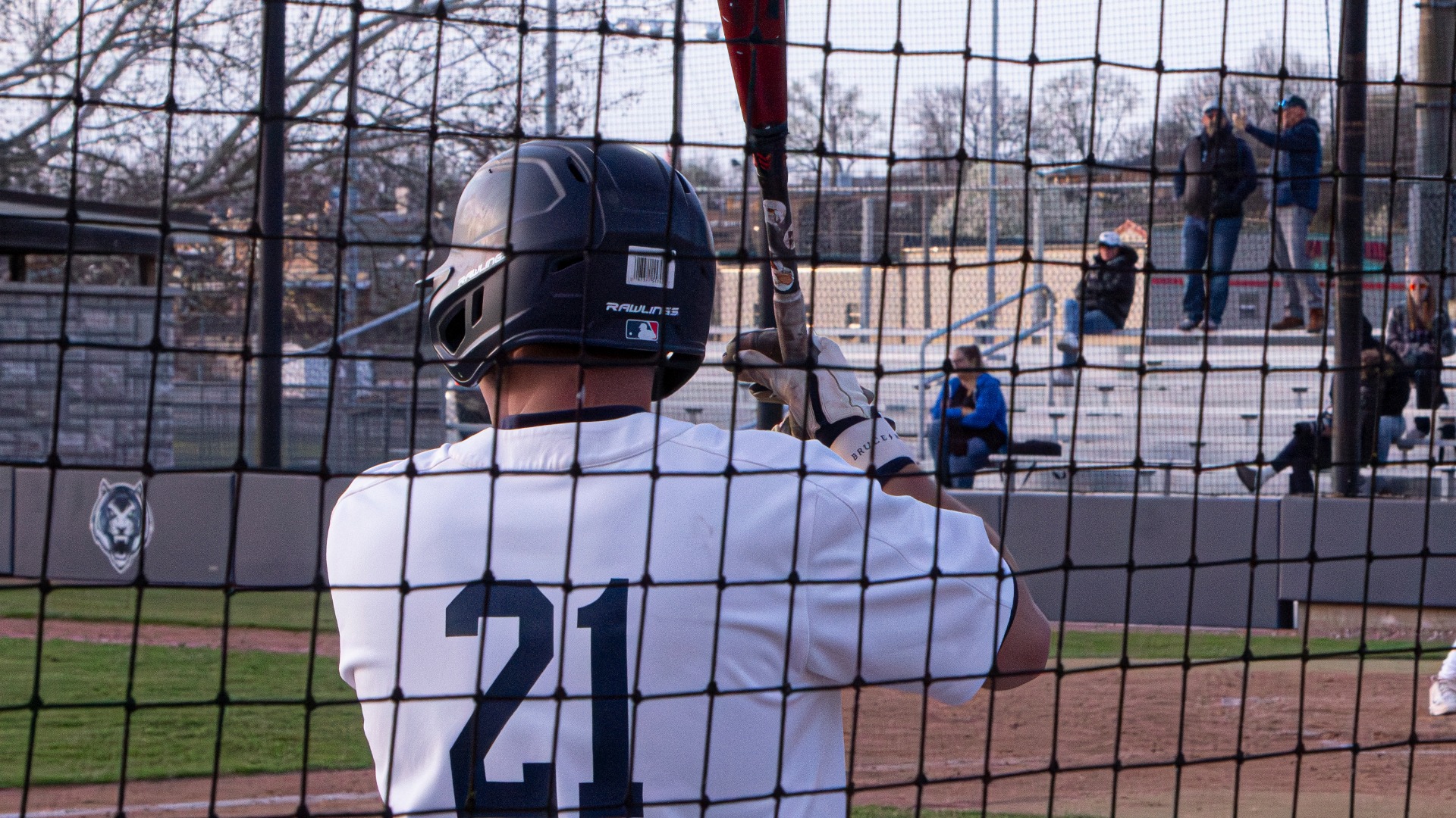 Nolan Laughlin Prepares to Bat Against Upper Iowa