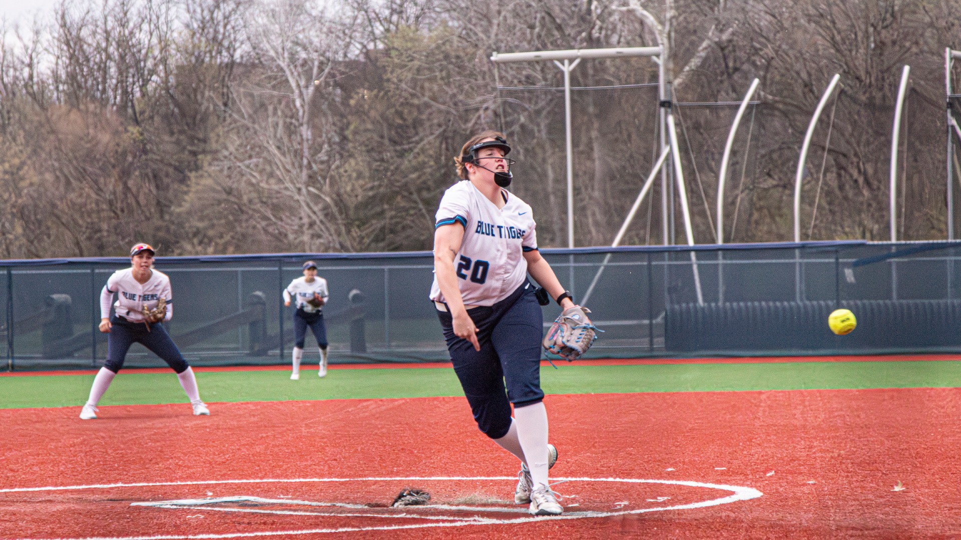 Abby Pulliam Pitches in a Victory at LU Softball Field