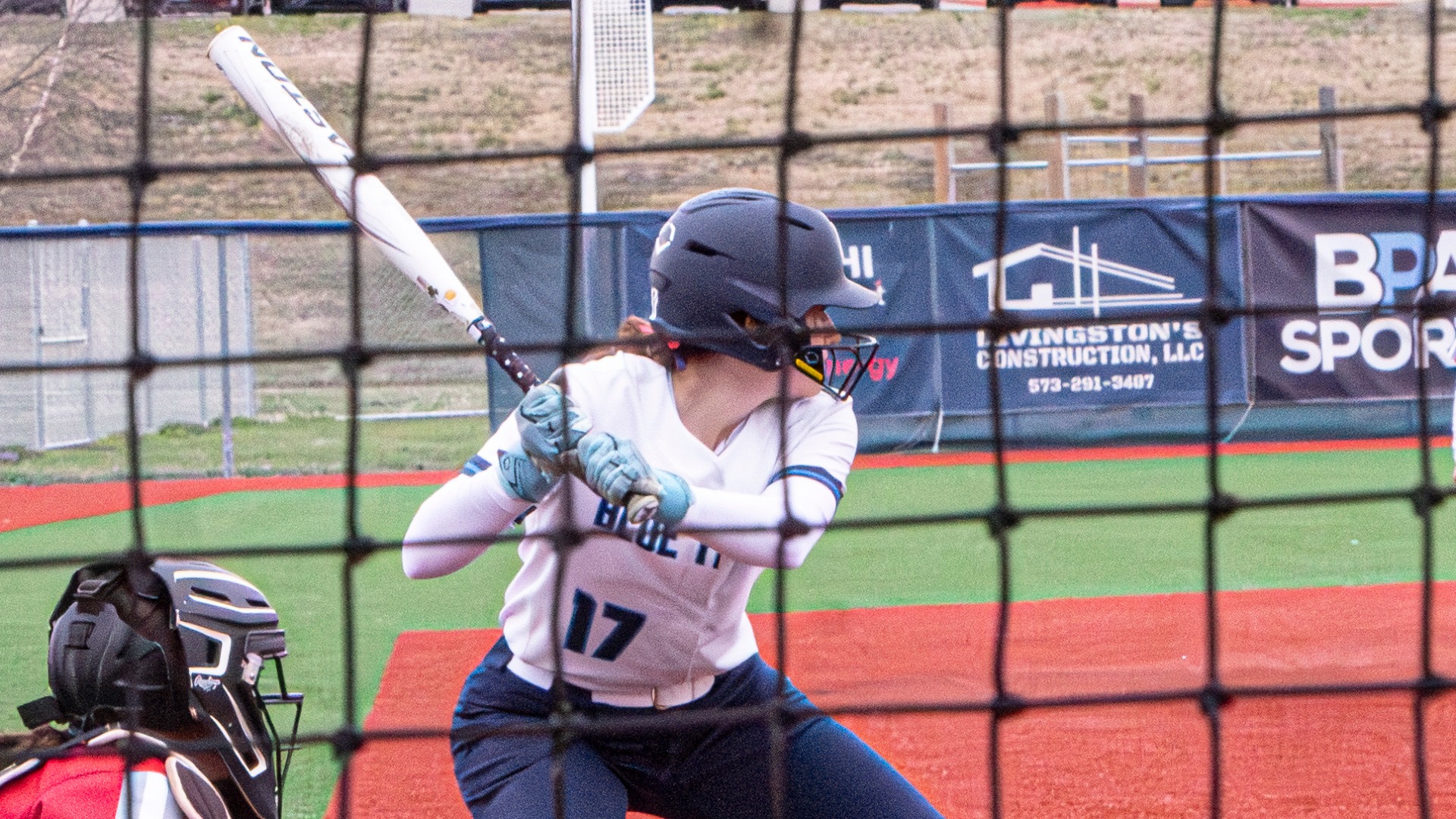 Josie Stewart Prepares to Bat at LU Softball Field in 2026