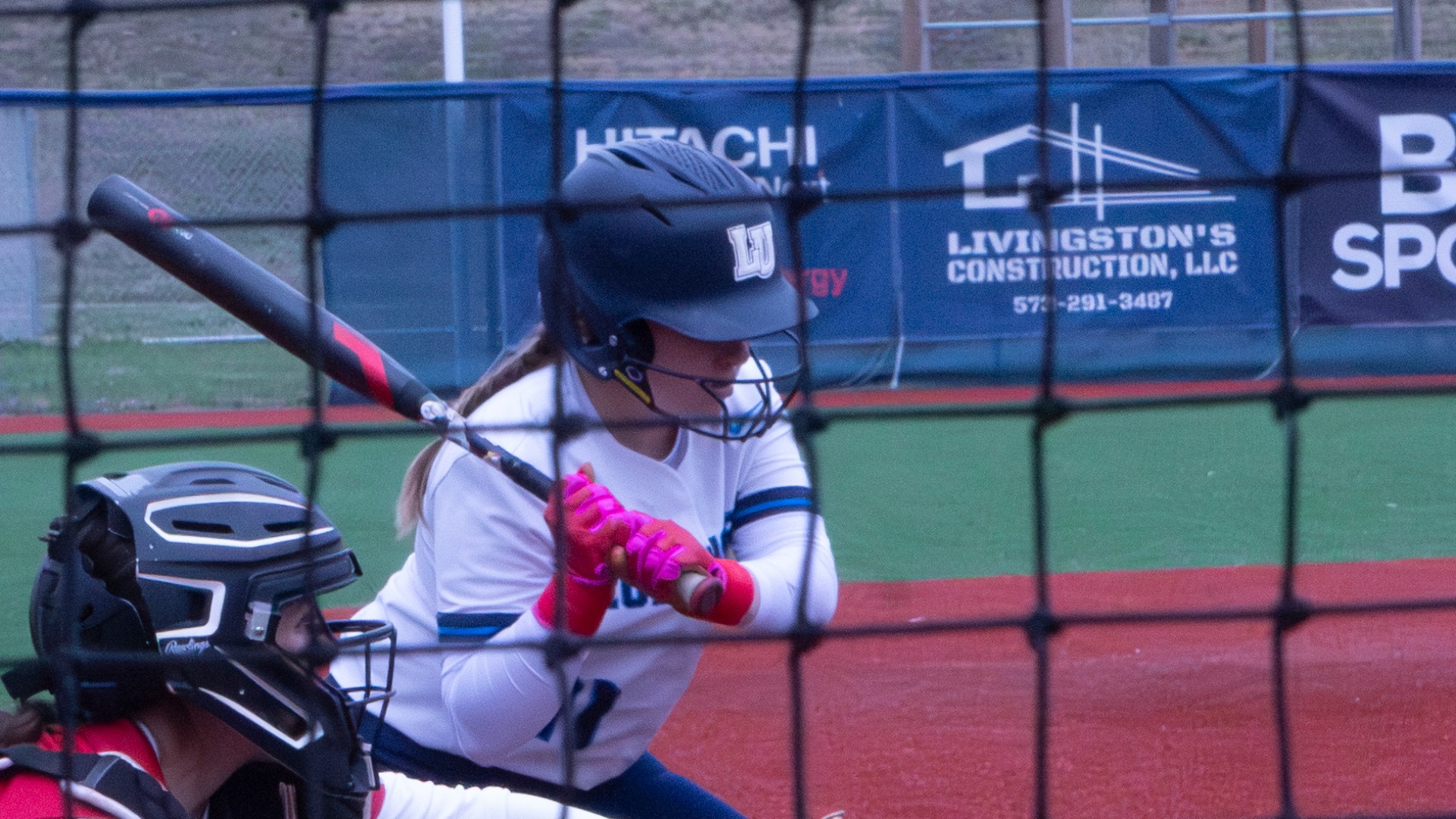 Ella Percival Takes a Ball During a Home Game Against Drury
