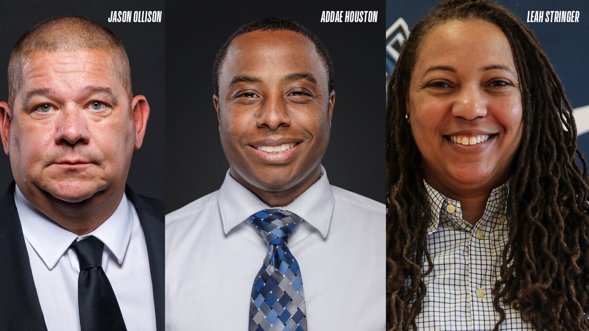 Jason Ollison, Addae Houston and Leah Stringer were named 