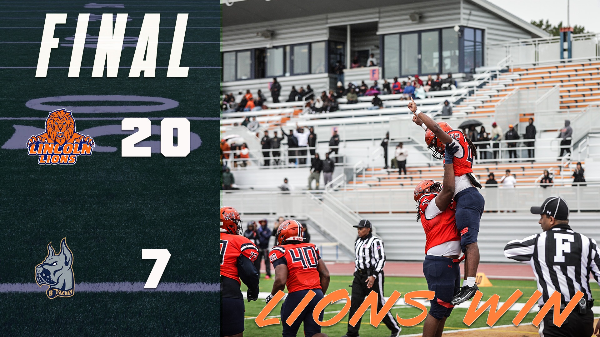 Football win over VSU