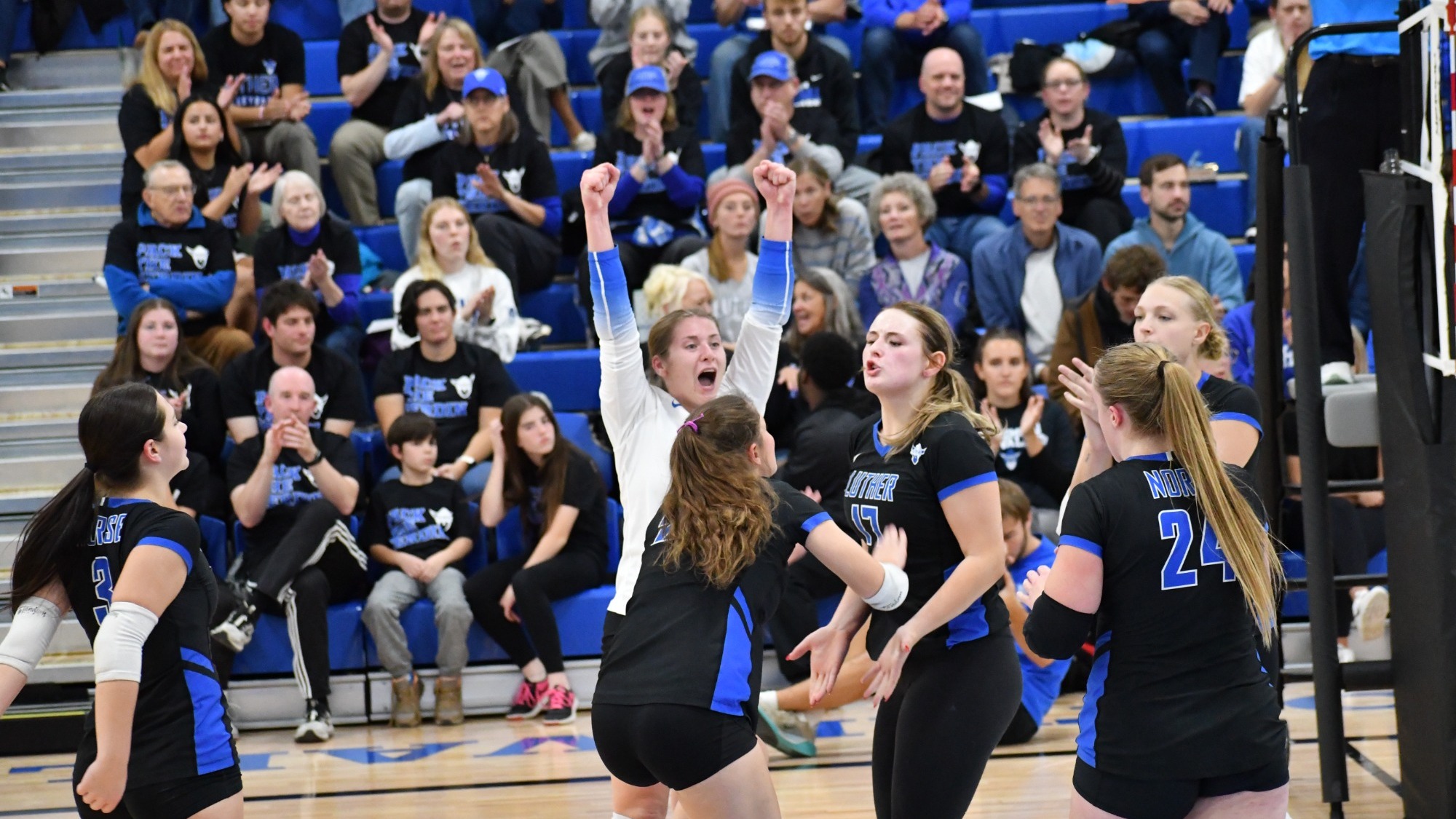 Luther Volleyball Celebration on New Court 2025
