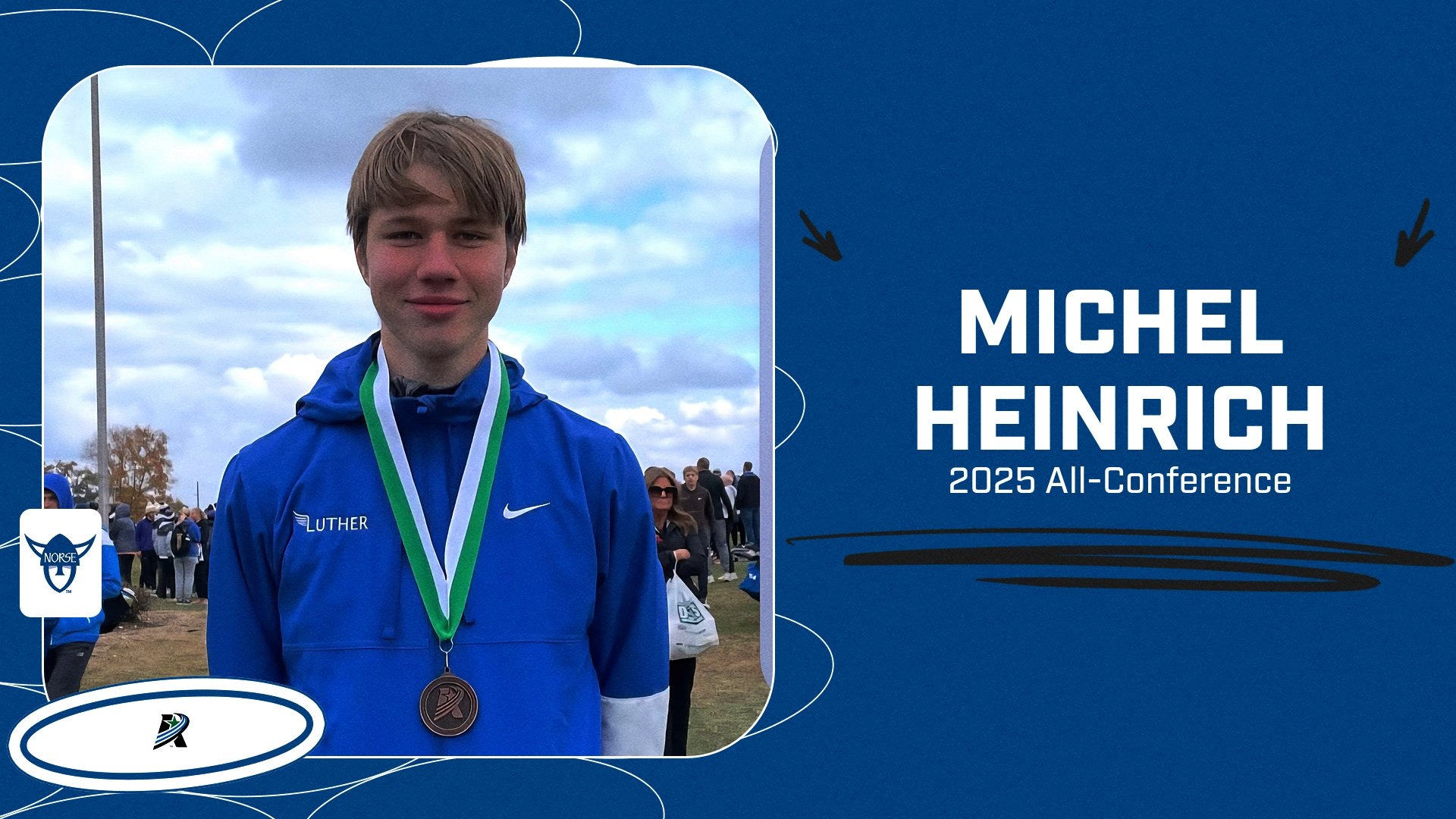 Michel Heinrich Men's Cross Country All-Conference Feature Graphic 2025
