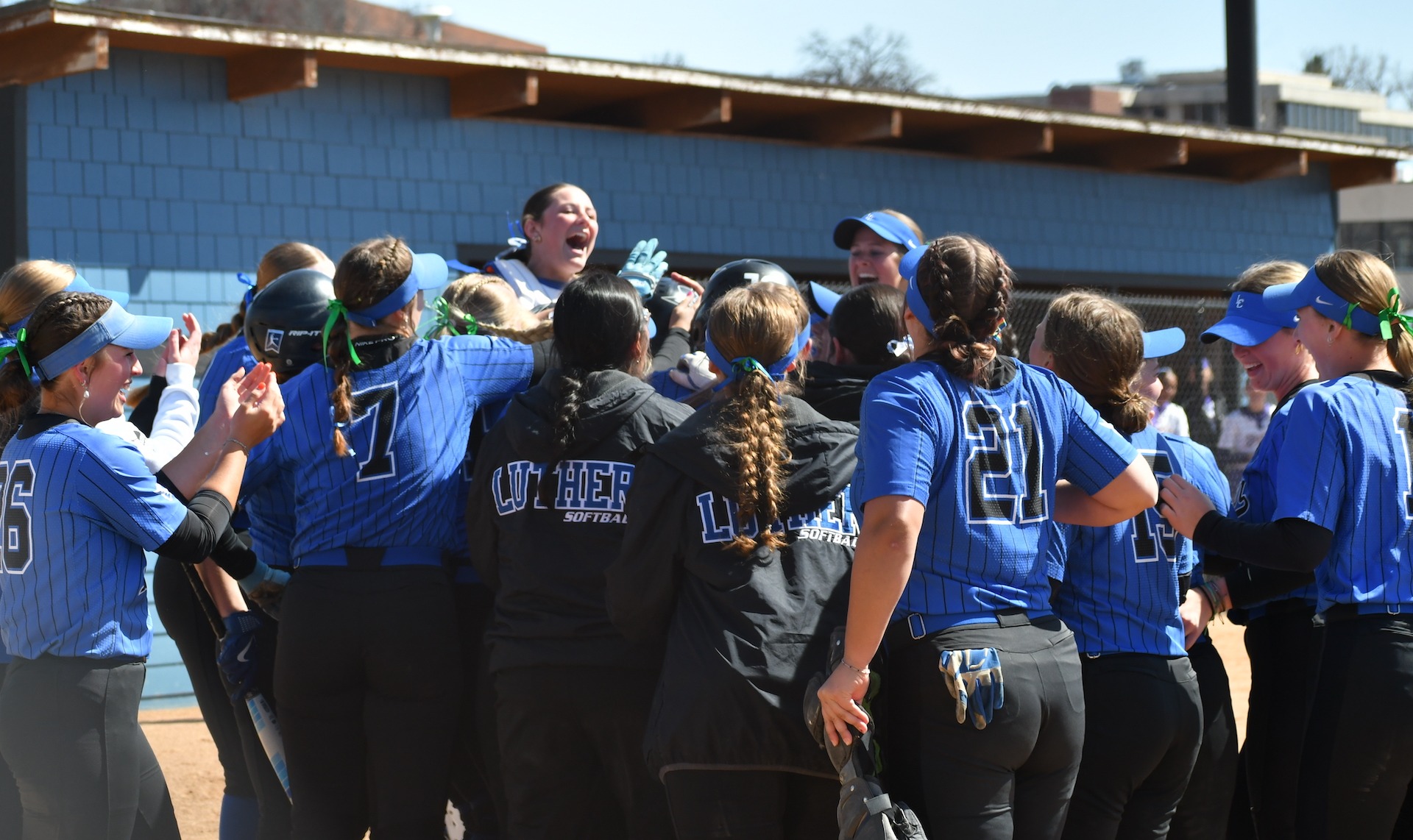 Softball home run celebration 2025