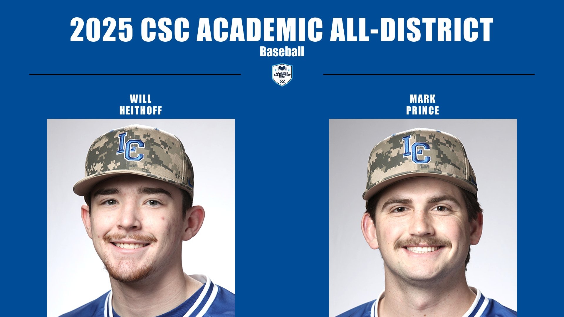 Baseball 2025 CSC Academic All-District Feature