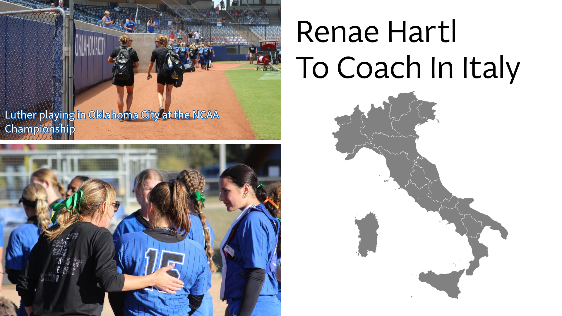 Renae Hartl To Coach In Italy Feature Graphic