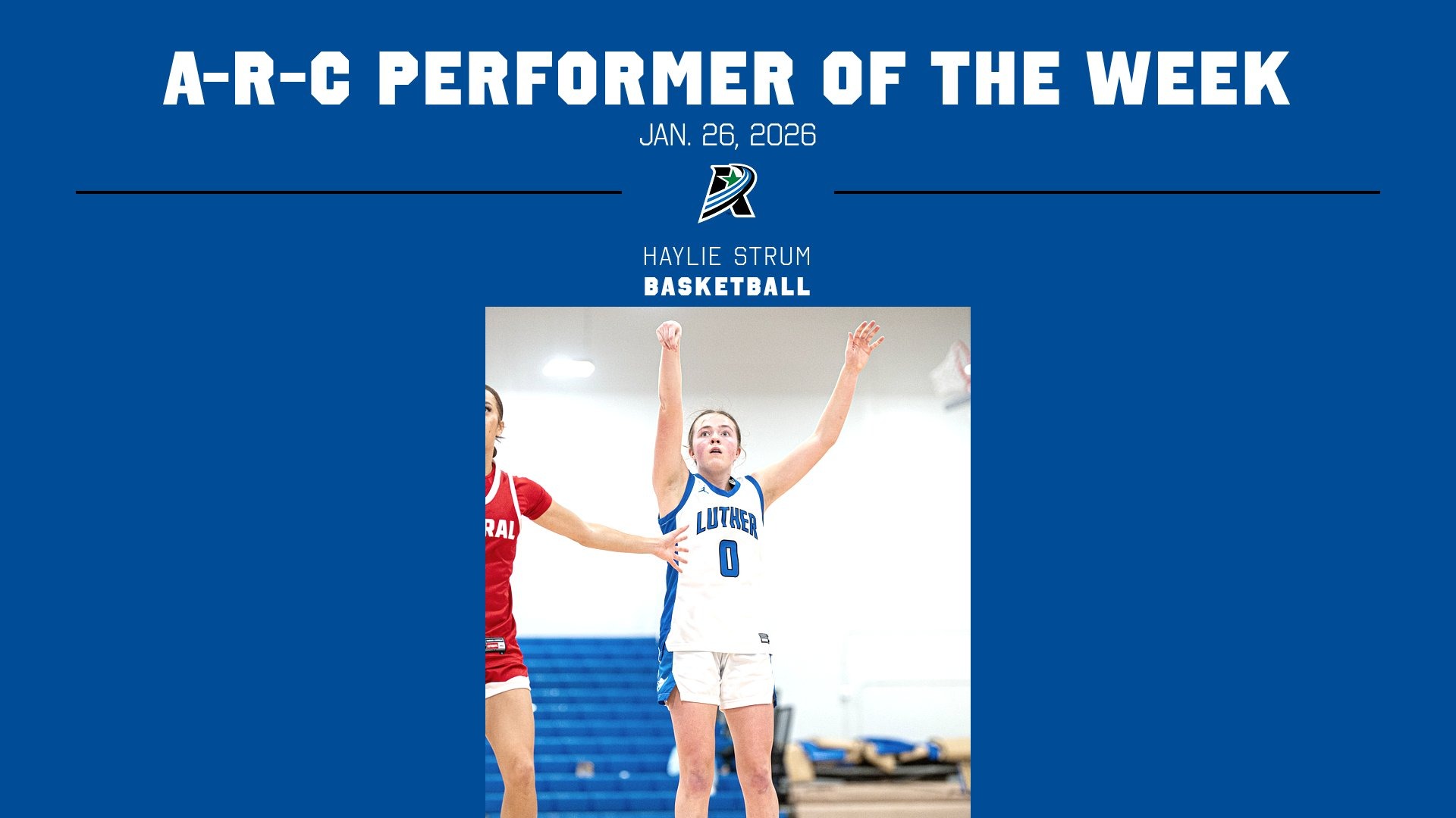 Haylie Strum A-R-C Performer of the Week Jan. 26, 2026 Feature Graphic