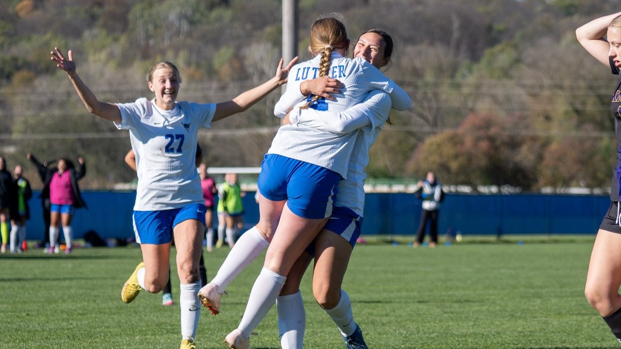 Samantha McCorkle Celebrates Goal with Kate Van Deventer vs Knox College 2026