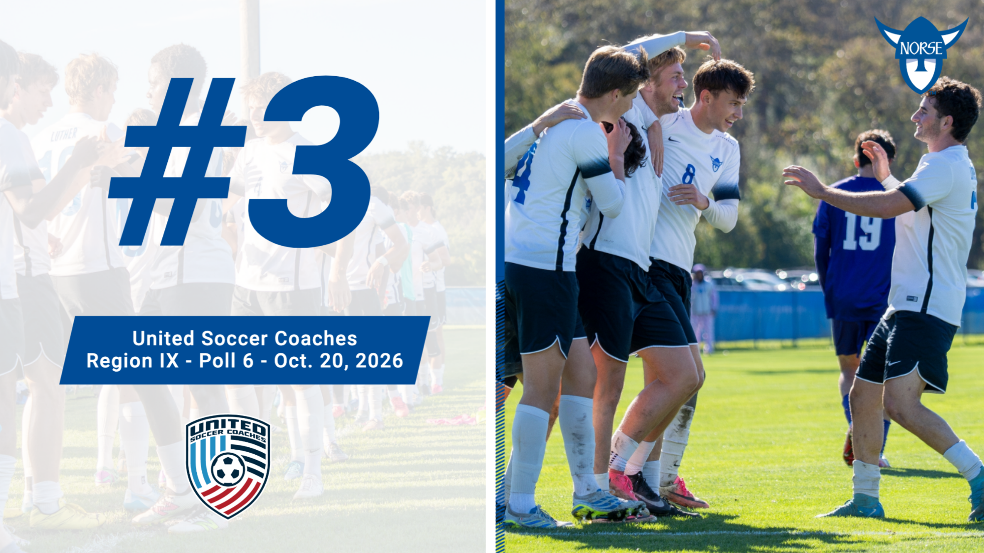 Men's Soccer United Soccer Coaches Region IX Ranking Oct. 20, 2026