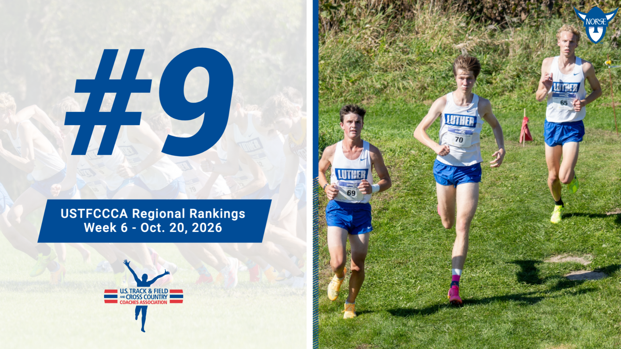 Men's Cross Country USTFCCCA Regional Ranking Week 6 Feature Graphic 10.20.26