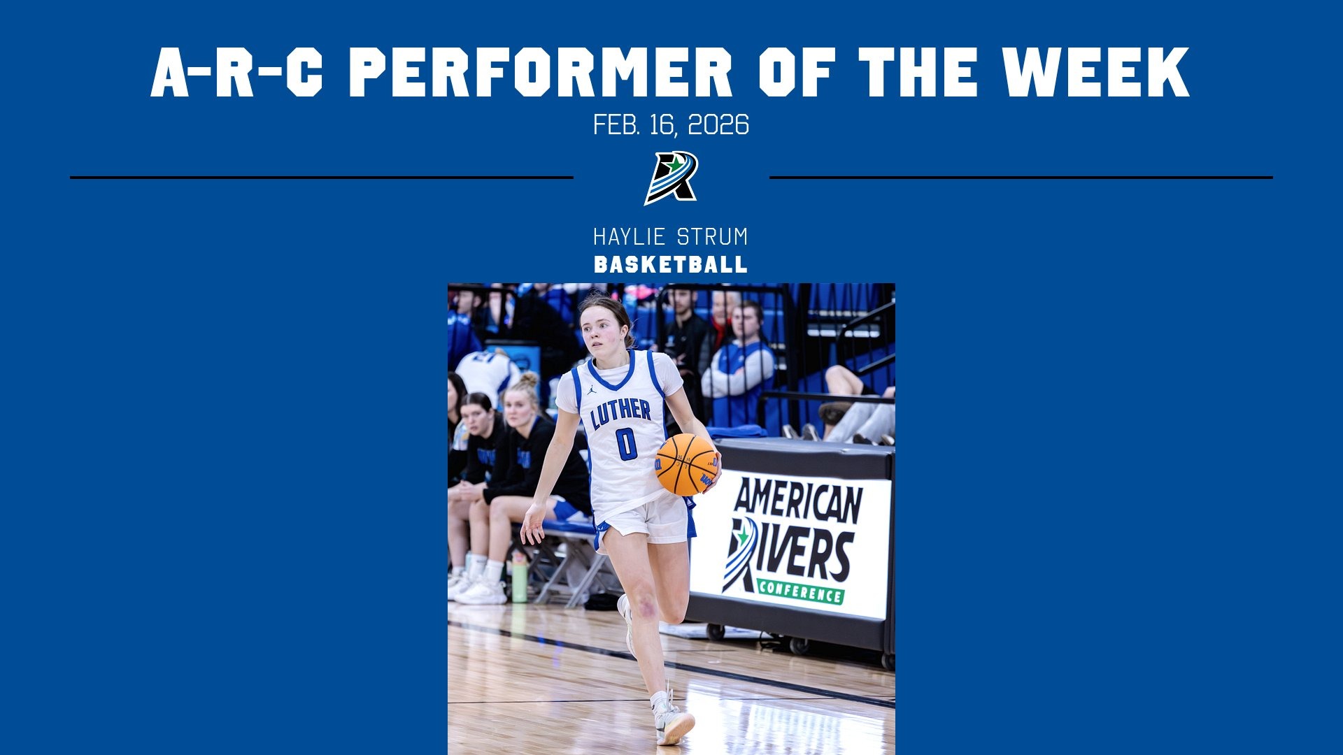 Haylie Strum A-R-C Performer of the Week Feature Graphic Feb. 16, 2026