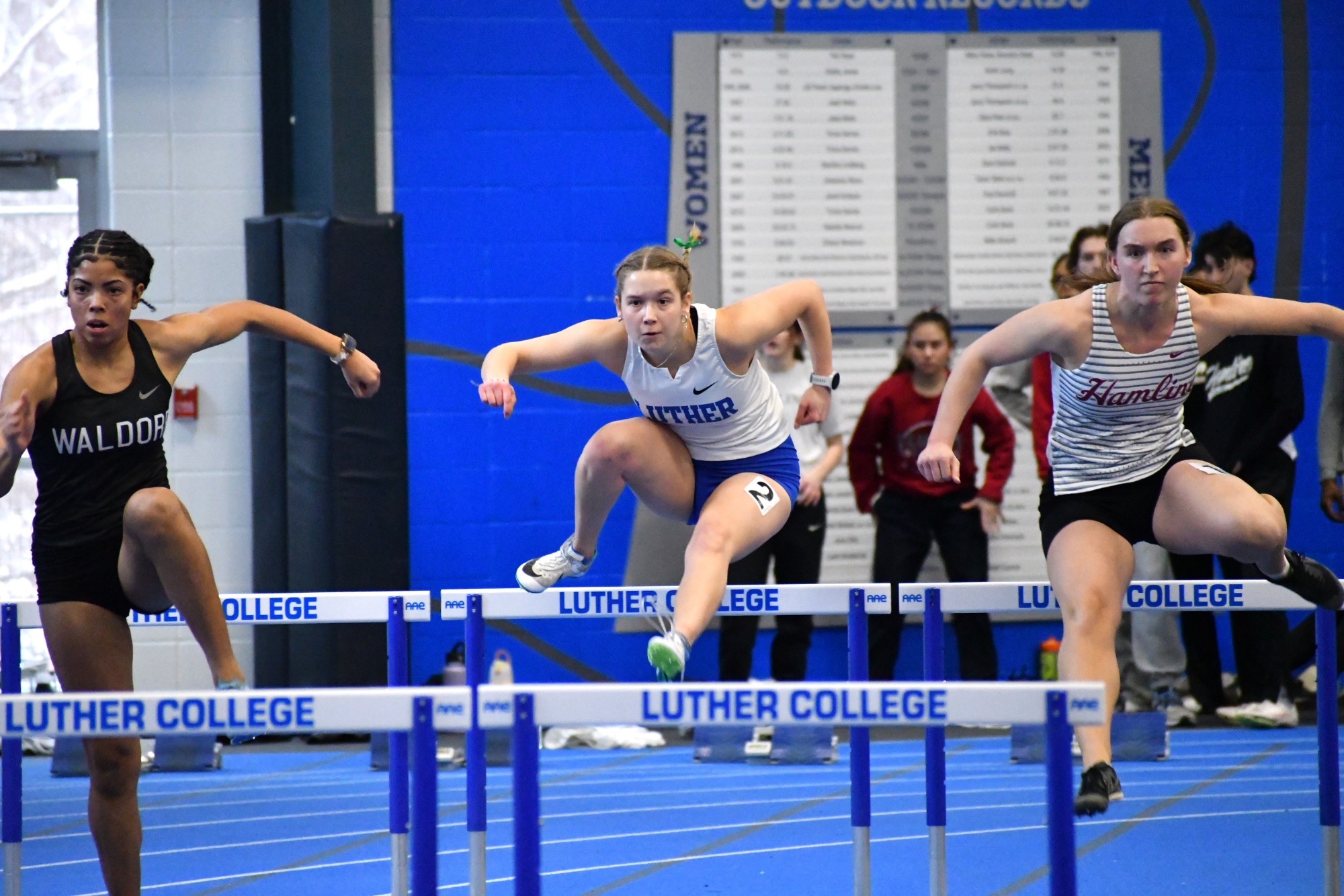 Luther Women's Track and Field Hurdles 