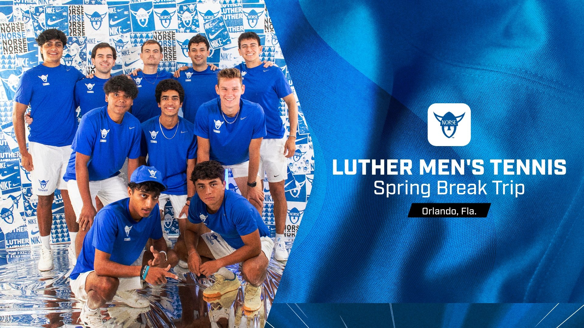 Luther Men's Tennis Spring Break Trip Feature Graphic 2026