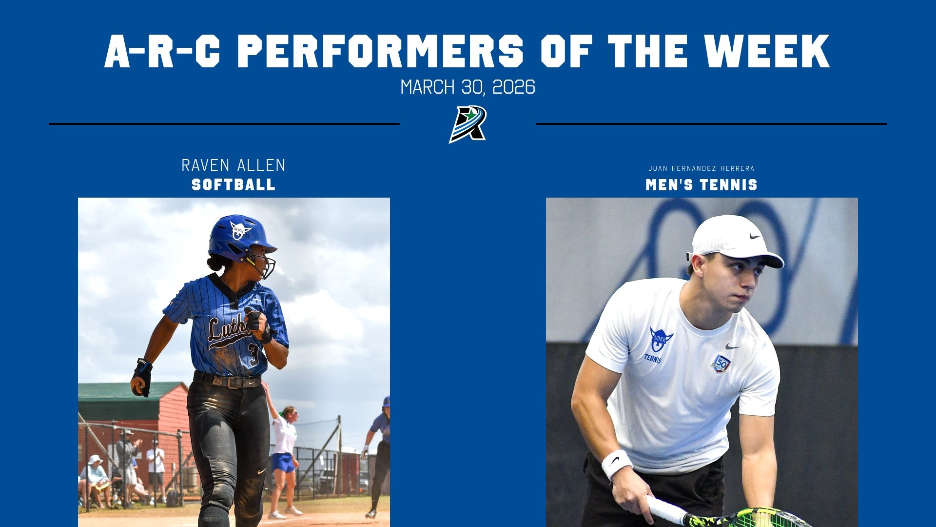 A-R-C Performers of the Week - Raven Allen and Juan Herrandez Herrera March 30, 2026