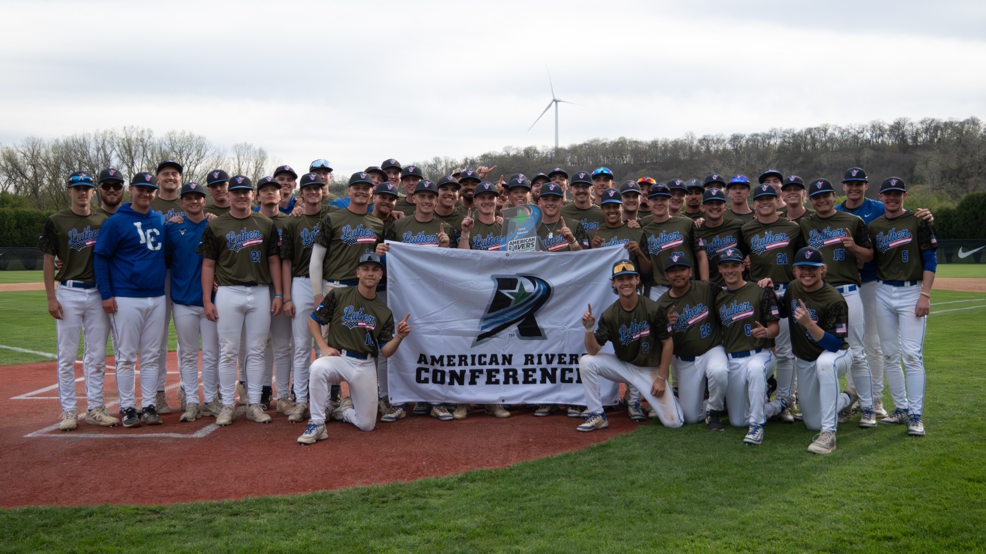 Luther Baseball A-R-C Regular Season Championship Team Photo 2026