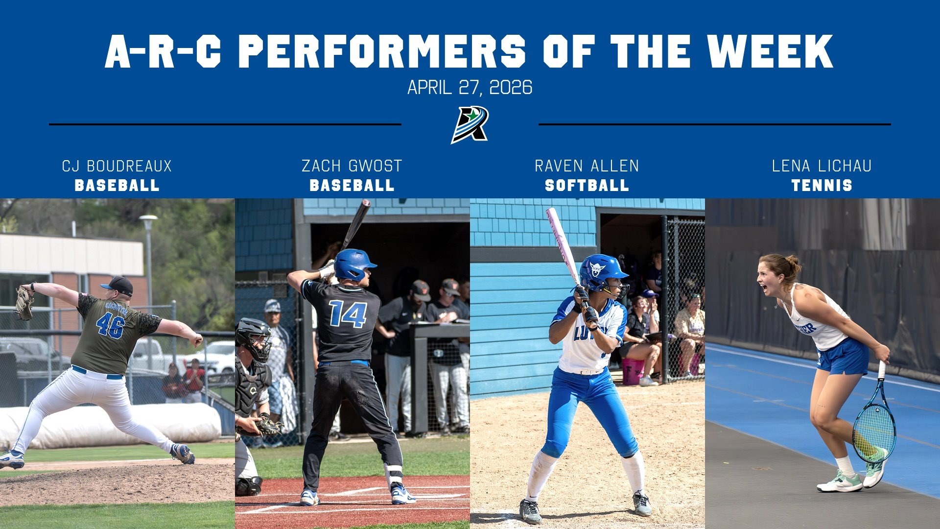 A-R-C Performers of the Week April 27, 2026 Feature Graphic