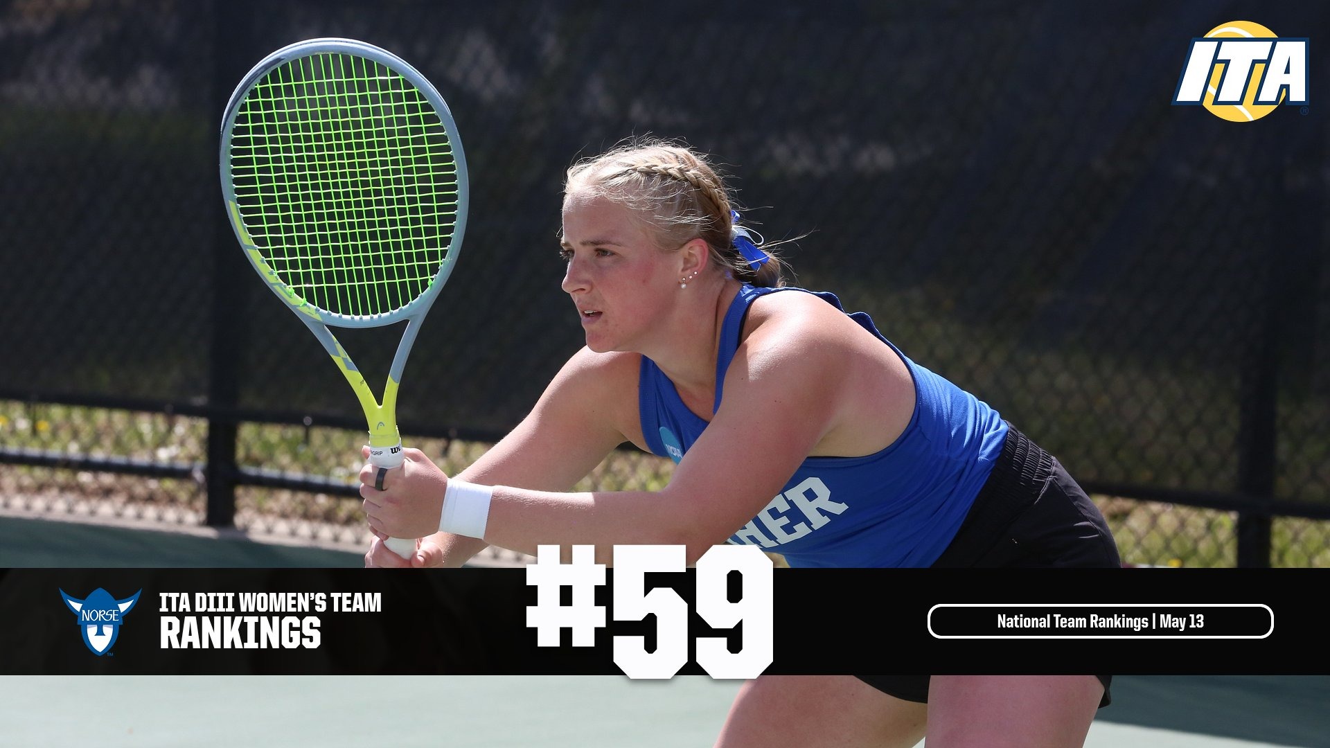 Women's Tennis ITA National Team Rankings Feature Graphic 2026