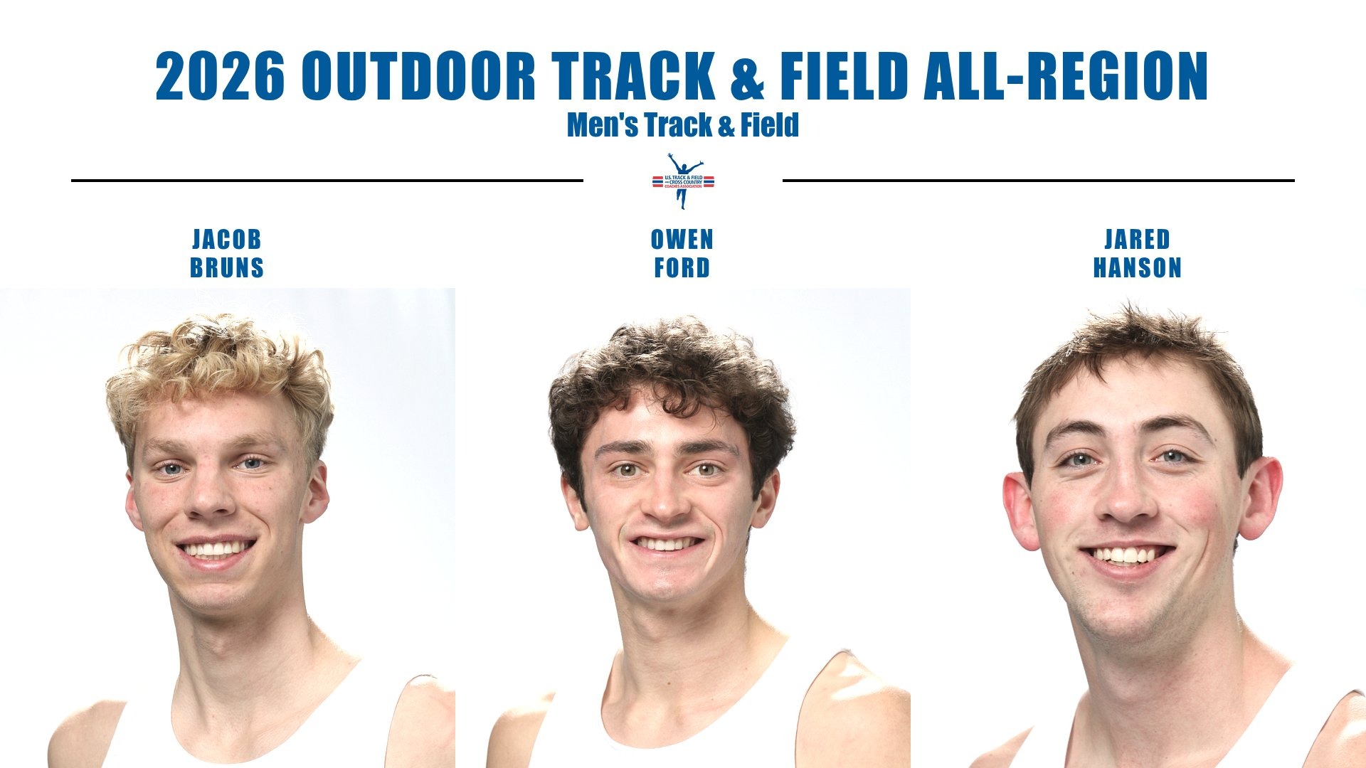 Men's Track And Field Outdoor All-Region Honors Feature Graphic - May 20, 2026