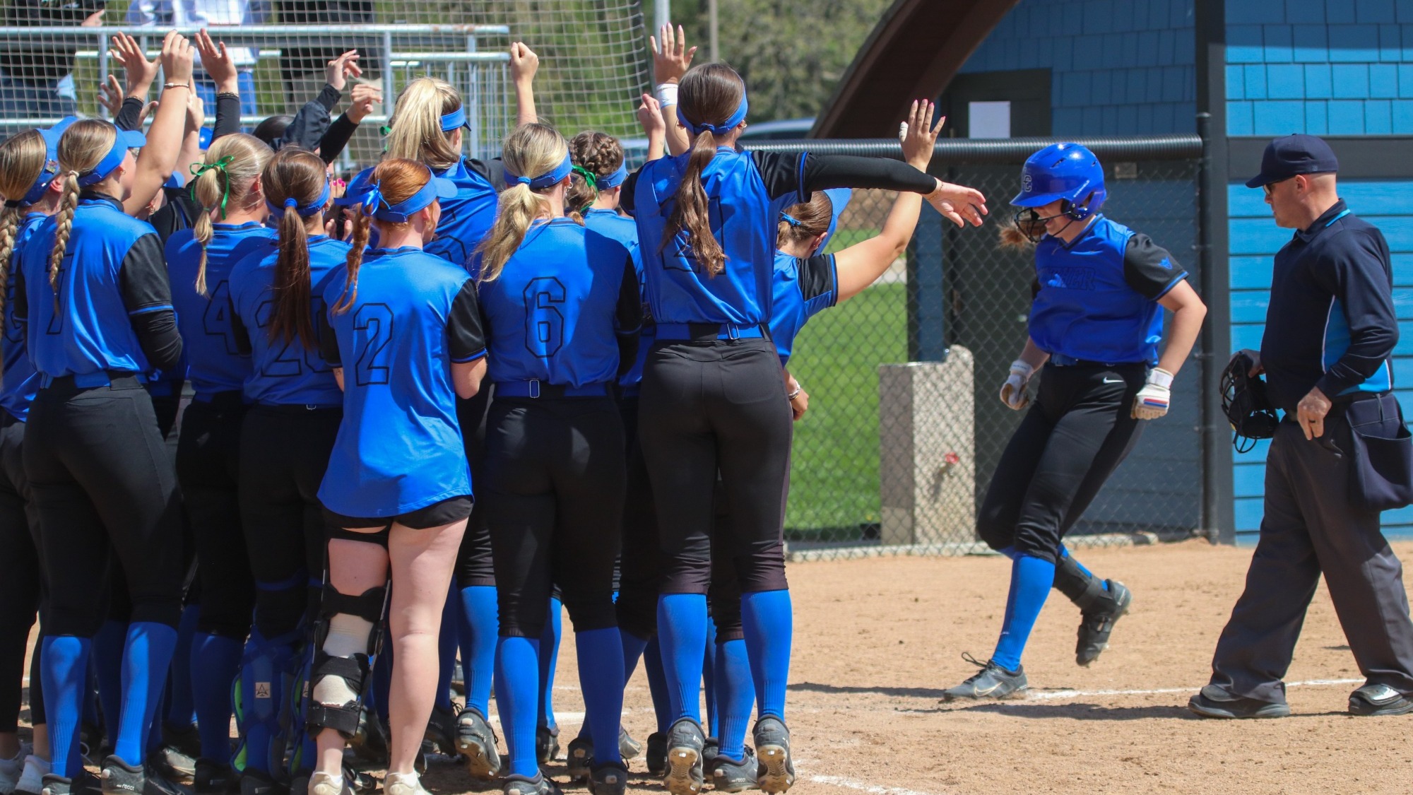 Madi Elwood Homerun celebration vs Nebraska Wesleyan 2026