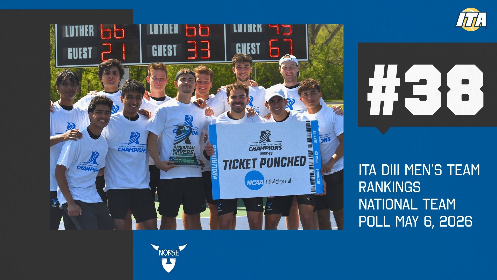 Men's Tennis National Team Poll Ranking ITA May 6, 2026