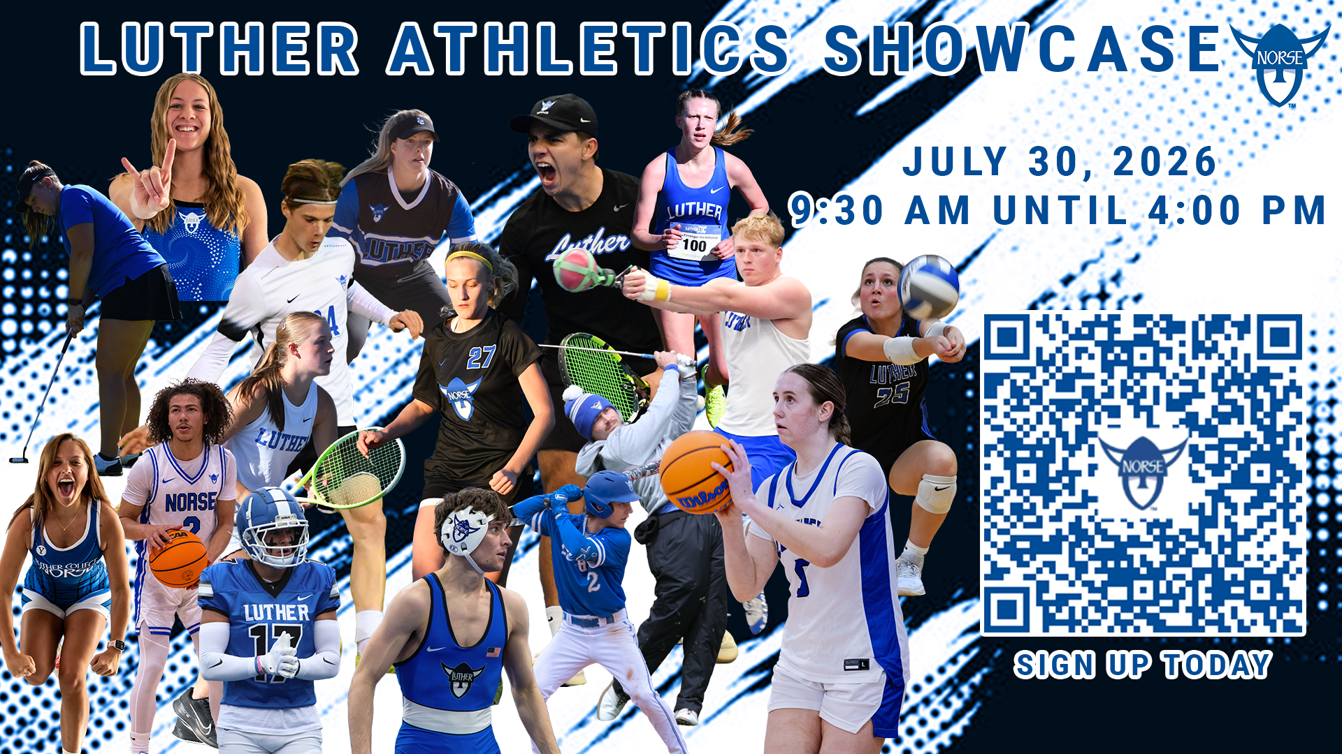 Luther Athletic Showcase Feature Graphic 2026