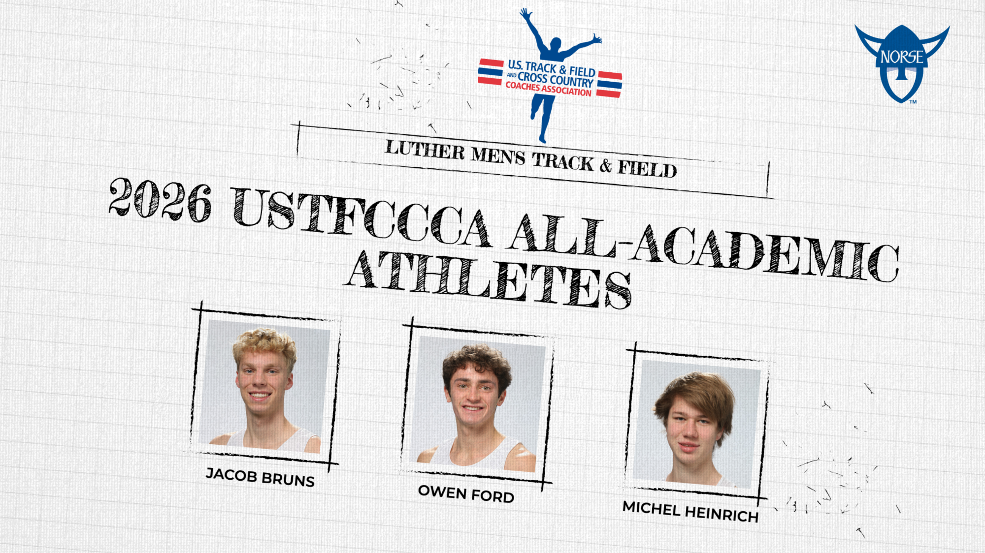 USTFCCCA Men's Track and Field All-Academic Athletes 2026 Feature Graphic