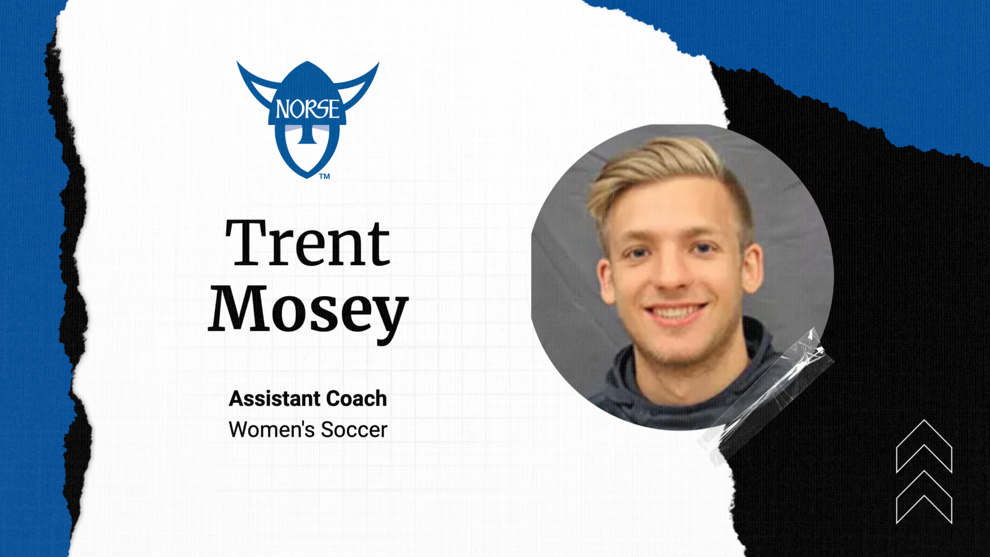 Trent Mosey Assistant Women's Soccer Coach Feature Graphic 2026